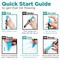 Chalk Markers for Blackboard, Chalkboard, Window, Bistro, Car Glass, Board, Wall Calendar (10 Pack, 6mm Reversible Tip) - Wet Wipe Erasable Liquid Chalk Pens | Chalkboard Markers Erasable